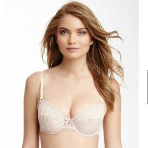 NWT Elle Macpherson Long Long Ago Underwire Bra Soft Nude 36FF - Picture 1 of 6